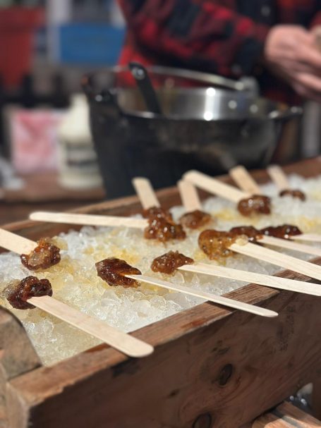 sucettes au sirop d'érable